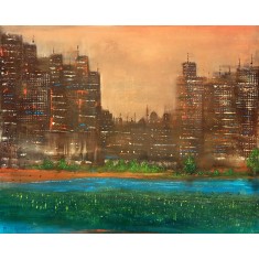 Hamid Alvi, 26 x 32 inch, Oil on Canvas, Landscape Painting, AC-HA-090 Hamid Alvi, 26 x 32 inch, Oil on Canvas, Landscape Painting, AC-HA-090